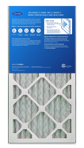 Carrier 1” MERV 8 air filter – back view 